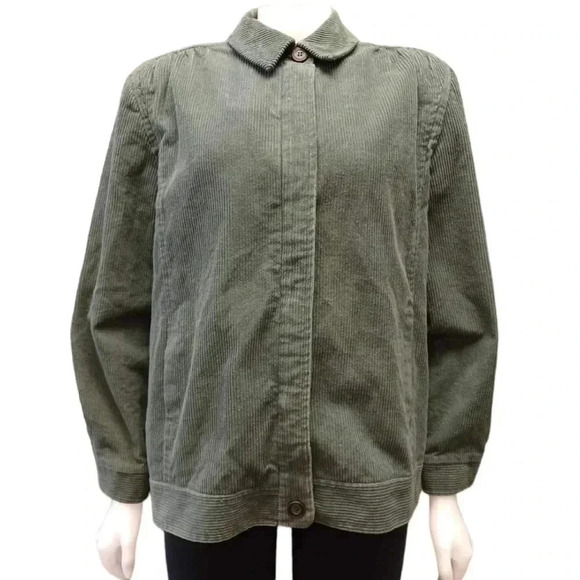 London Fog Jackets & Blazers - London Fog Vintage Green Corduroy Jacket Size 14-M